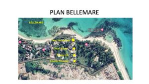 Villa Pwar Sorenstam - Carte Baie de Bellemare